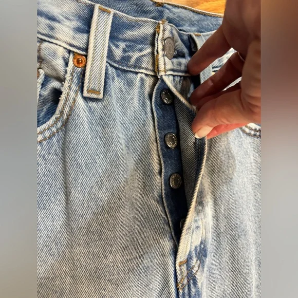 Levi's Maxi Skirt size 24 jeans light blue - Picture 9 of 11